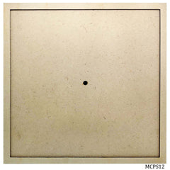 MDF Clock Plate Square With Ring 12Inch MCPS12