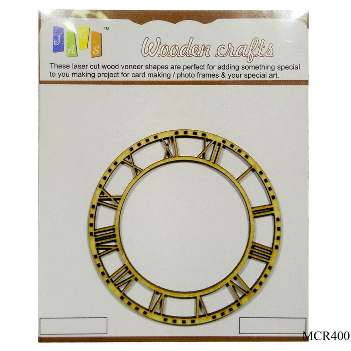 MDF Clock Roman 4inch MCR400