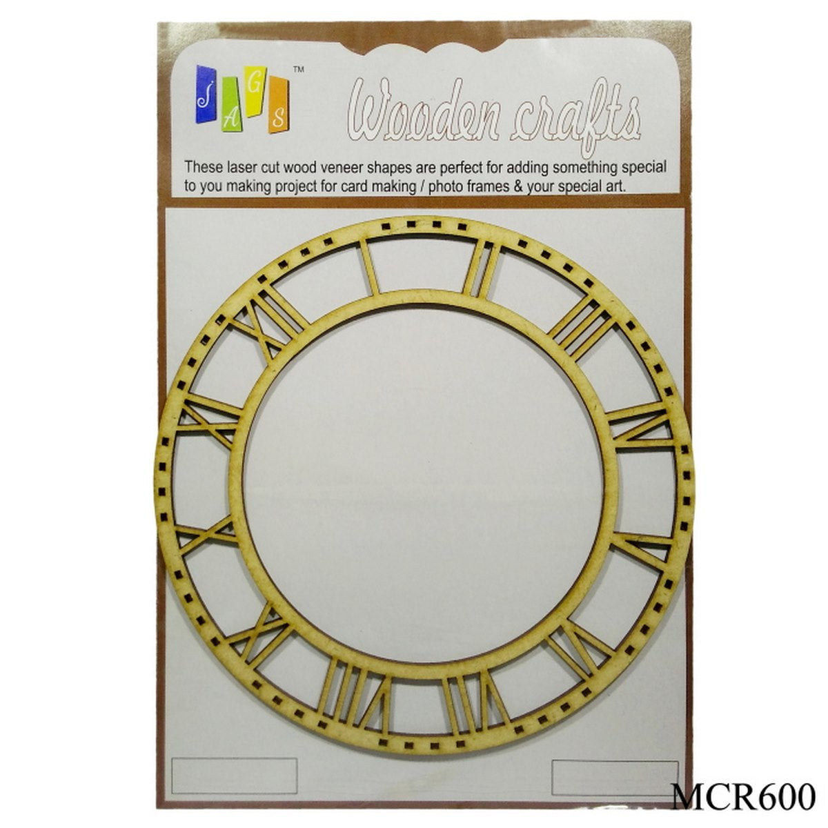 MDF Clock Roman 6inch MCR600