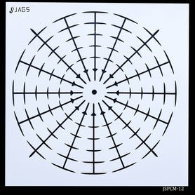 Jags Stencil Number Placement 12 Inch JSPCM-12