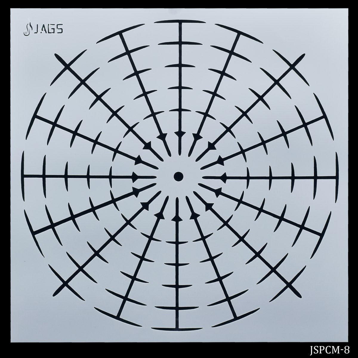 Jags Stencil Number Placement 8 Inch JSPCM-8