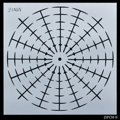 Jags Stencil Number Placement 8 Inch JSPCM-8