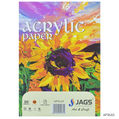 Acrylic Paper 350 Gsm A5 Pack Of 20 Sheet AP3GA5