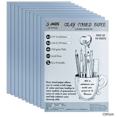 Card Stock Paper Greay A4 250Gsm 10Sheet CSPGA4