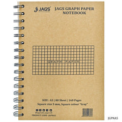 Jags Graph Paper Notebook A5 160Pages JGPNA5