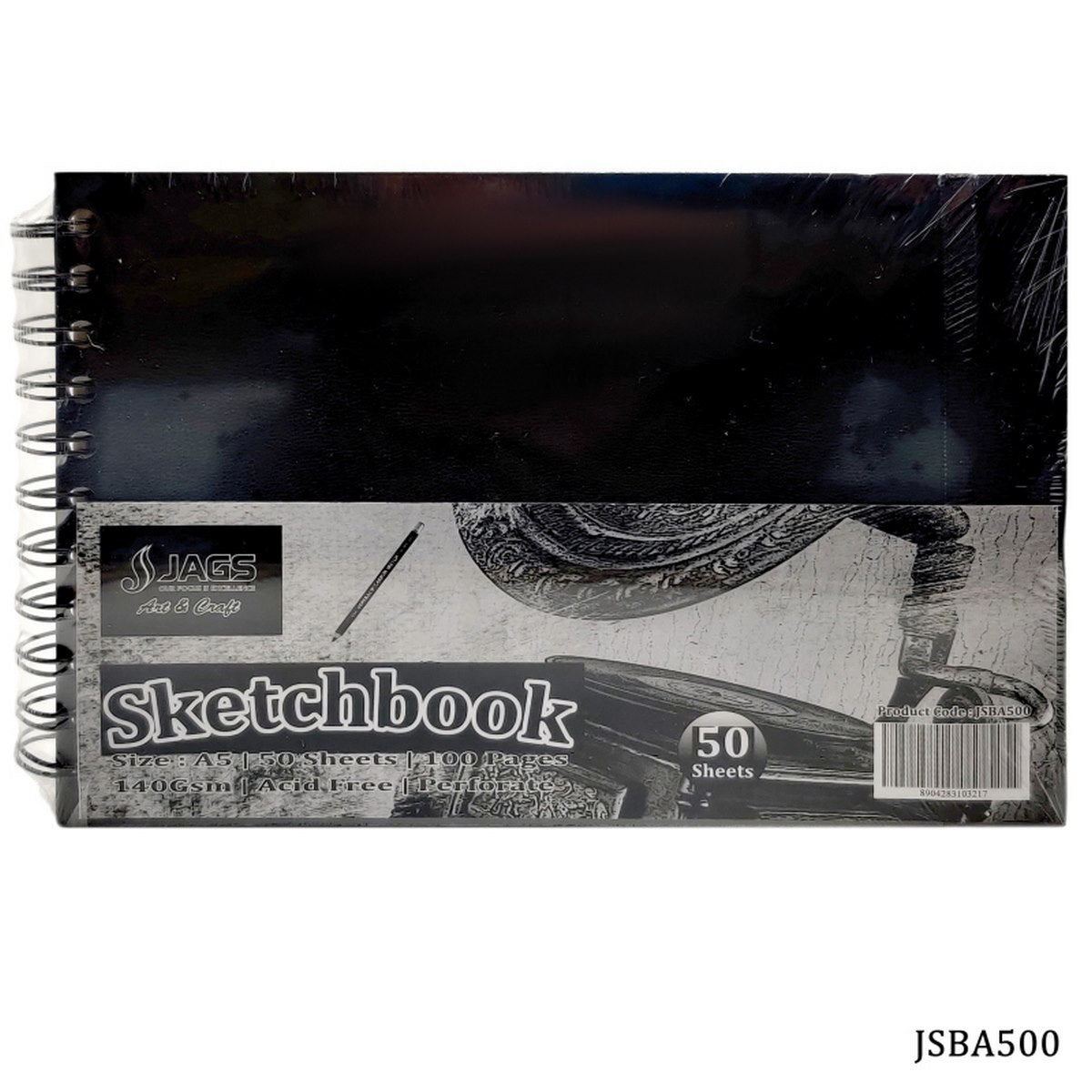 Jags Sketch Book Wire-o A5 100Pages 140Gsm JSBA500
