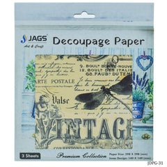 Jags Decoupage Paper 10 World Wonders JDPG-31