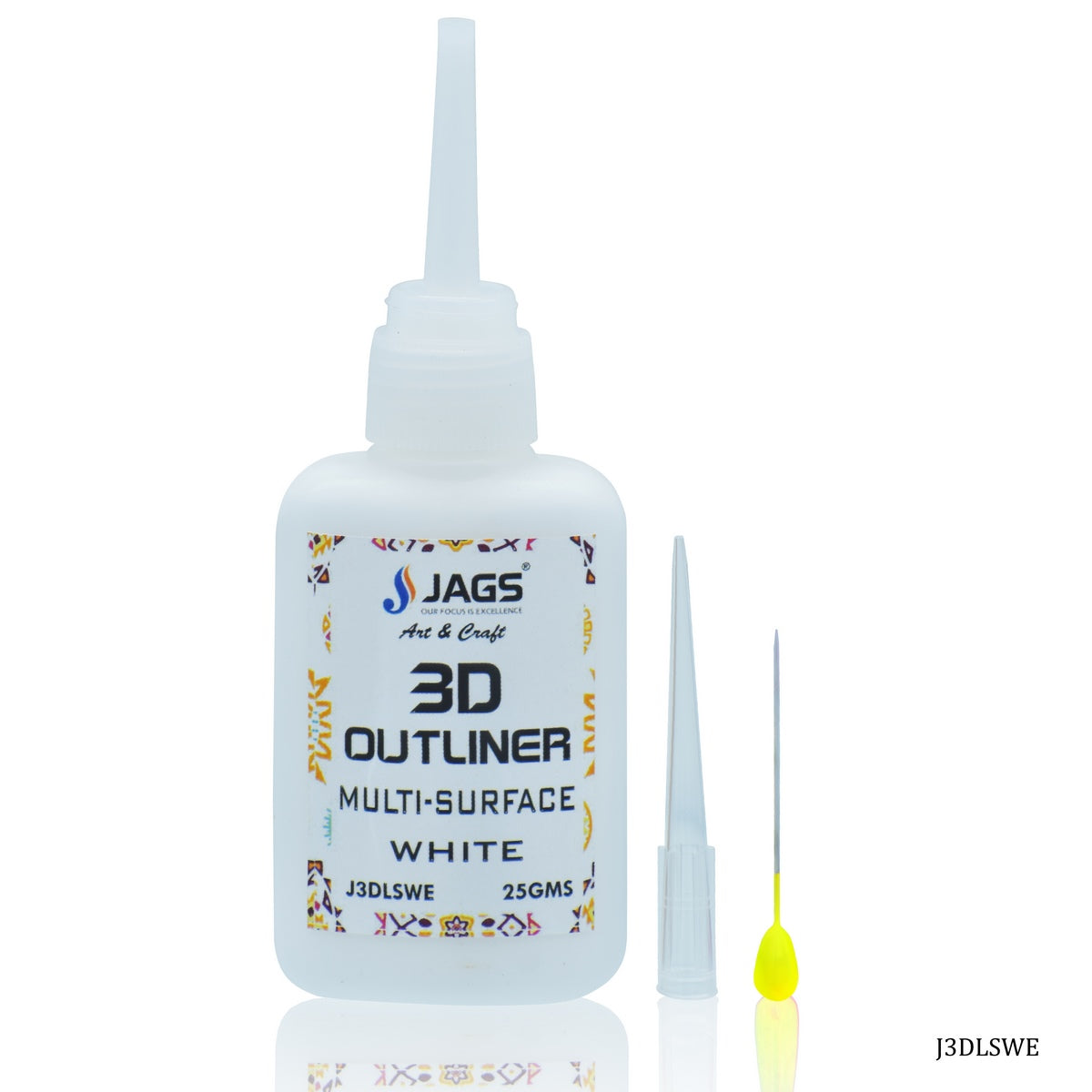 Jags 3D Outliners Multi Surface 25GM White J3DLSWE