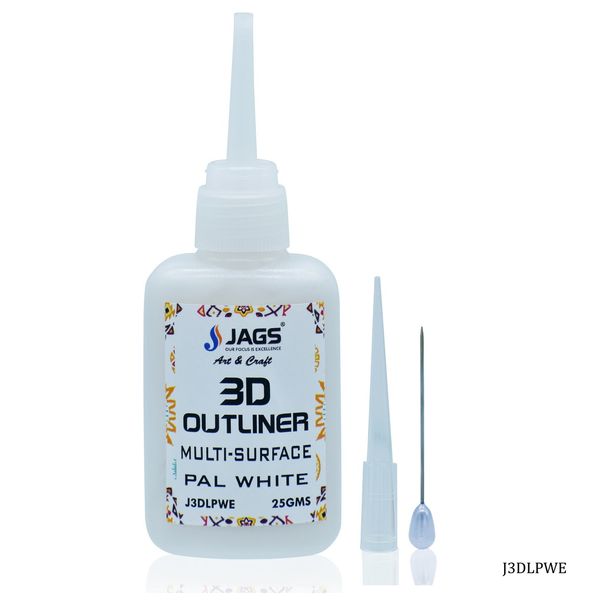 Jags 3D Outliners Multi Surface 25GM Pal White J3DLPWE