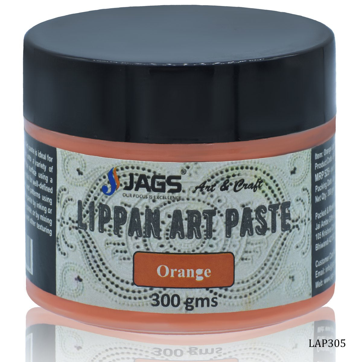 Lippan Art Paste 300gms Orange LAP305