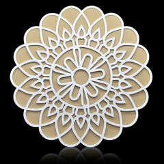3D Rangoli Template Mat With MDF Base Chakra dsgn M3RT10