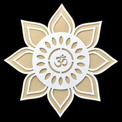 3D Rangoli Template Mat With MDF Base Om dsgn M3RT00