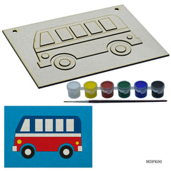 MDF DIY Painting Kit 3D A5 Bus MDPK00