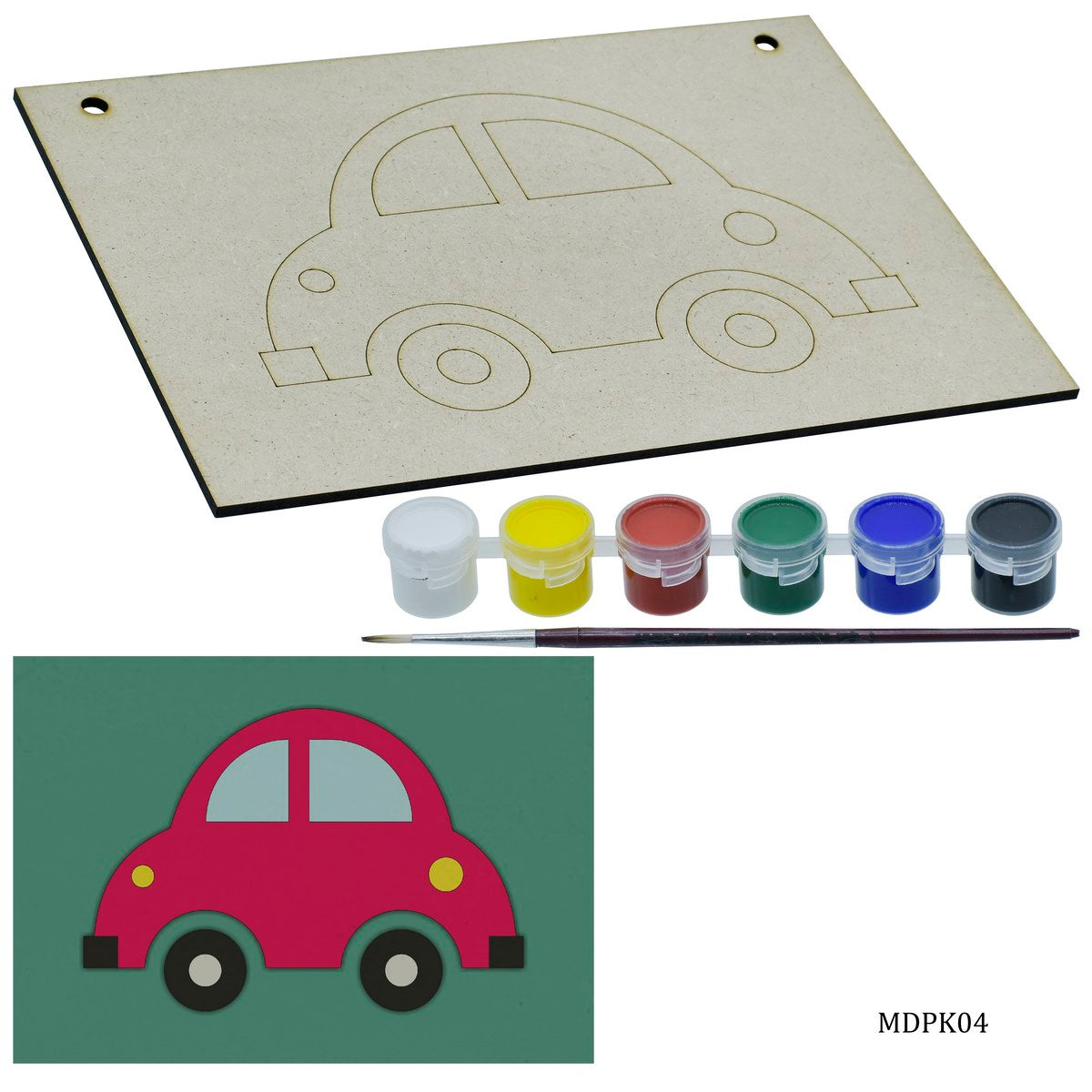 MDF DIY Painting Kit 3D A5 Car MDPK04