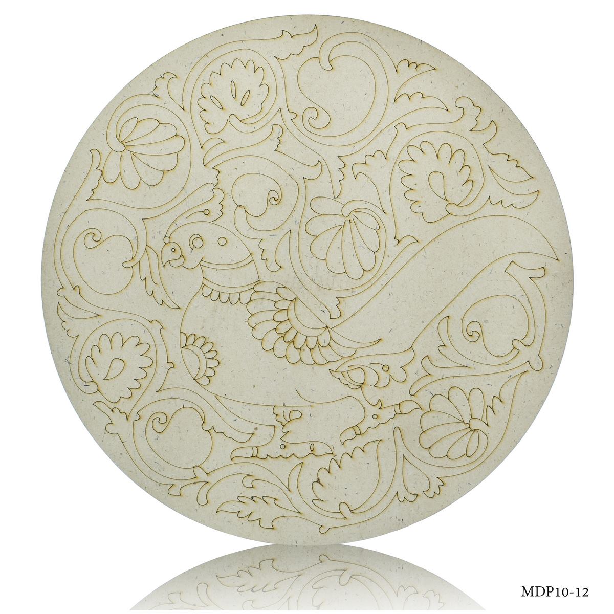 MDF DIY Painting Kit Round Parrot 10 Inch MDP10-12