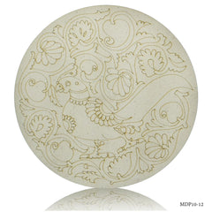 MDF DIY Painting Kit Round Parrot 10 Inch MDP10-12