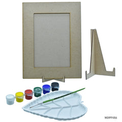 MDF DIY Painting Photo Frame Kit 4X6 With Stand MDPF4X6