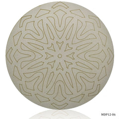 MDF DIY Painting Pre-Marked Round Rangoli 12In MDP12-06