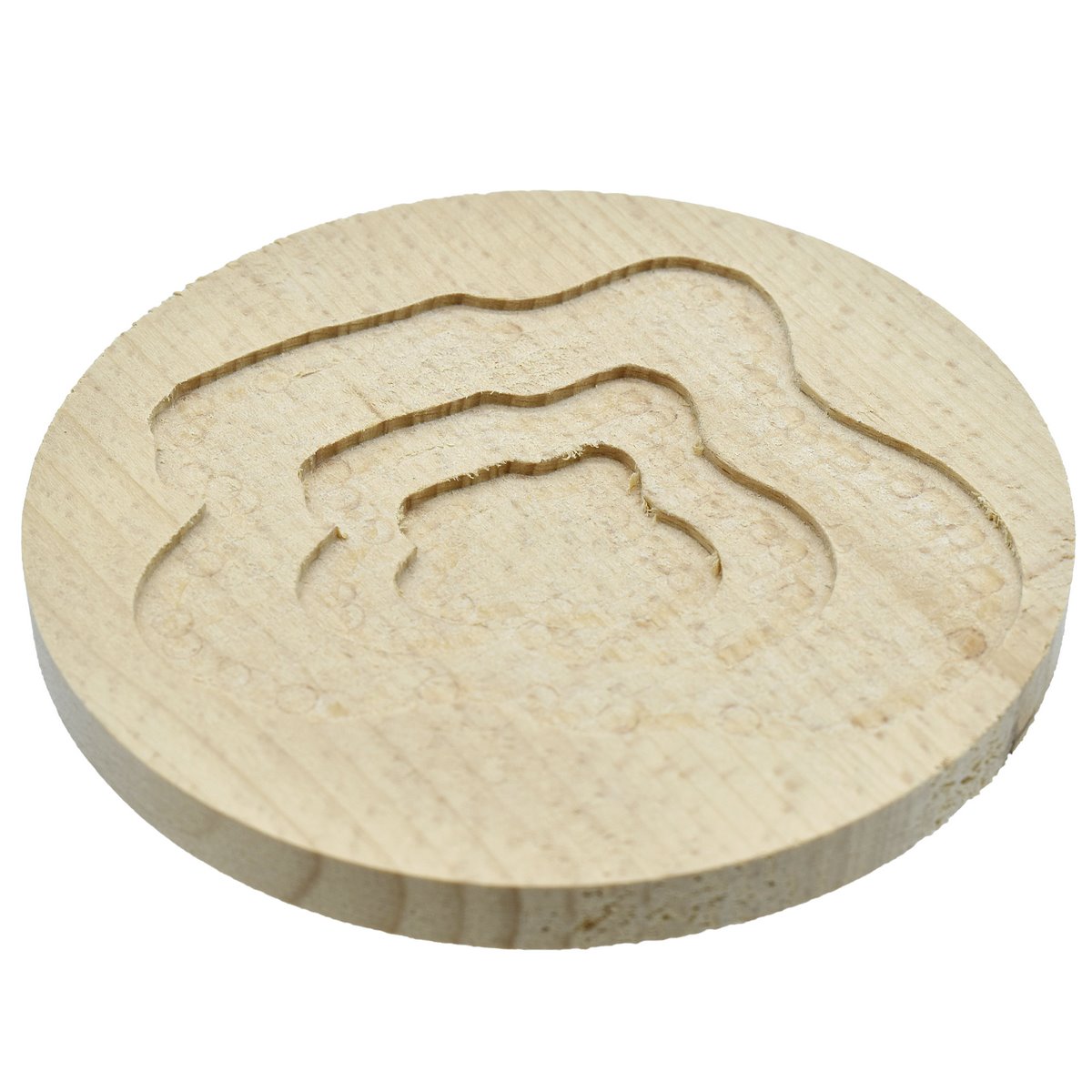 3D Wooden Tea Coaster Round 3Wtc04