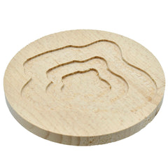 3D Wooden Tea Coaster Round 3Wtc04