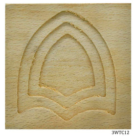 3D Wooden Tea Coaster Square 3WTC12