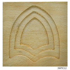 3D Wooden Tea Coaster Square 3WTC12