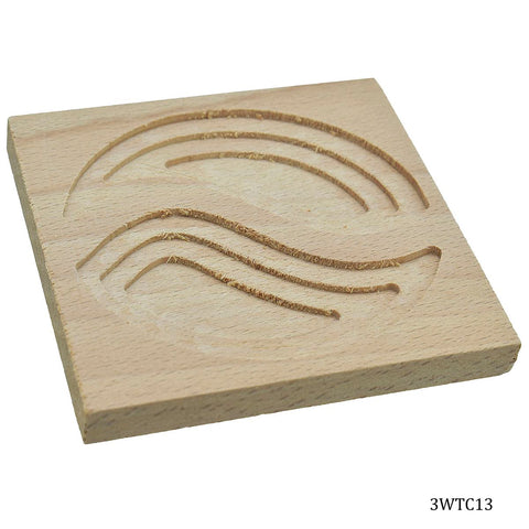 3D Wooden Tea Coaster Square 3WTC13