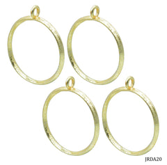 Diy Metal Imitation 4Pcs Gold Round Big JRDA20