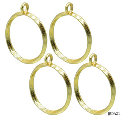 Diy Metal Imitation 4Pcs Gold Round Small JRDA21