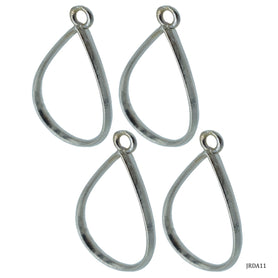 Diy Metal Imitation 4Pcs Silver Drop JRDA11