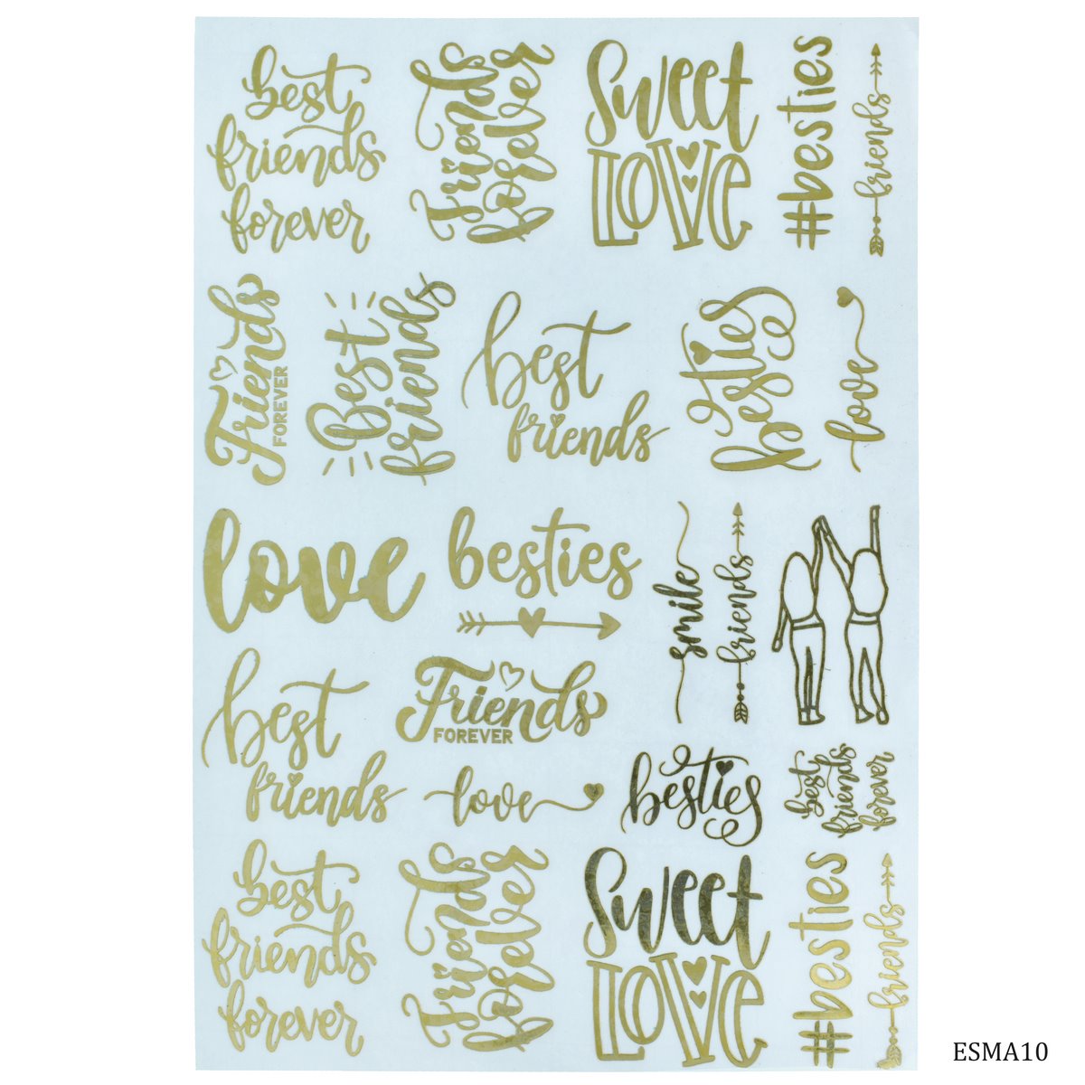 EP Sticker Metal A5 Quotes Message ESMA10