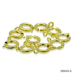 Jewellery Springring Hooks Big Gold Set Of 10Pcs JSHG02-G
