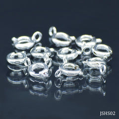 Jewellery Springring Hooks Small Silver Set Of 10 Pcs JSHS02
