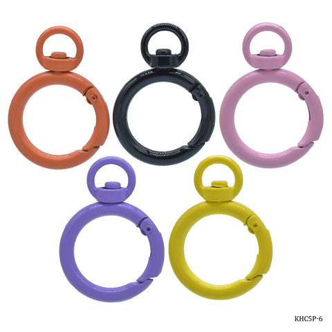 Key Chain Fitting Silver With Hook 5Pcs KF5PCSR