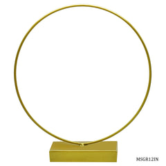 Metal Stand Gold Round 12 Inch MSGR12IN