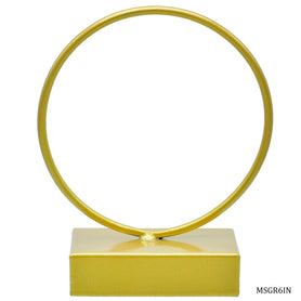 Metal Stand Gold Round 6 Inch MSGR6IN