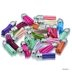Tassel Fitting Silver Mix Colour 25 Pcs TF25PC-2
