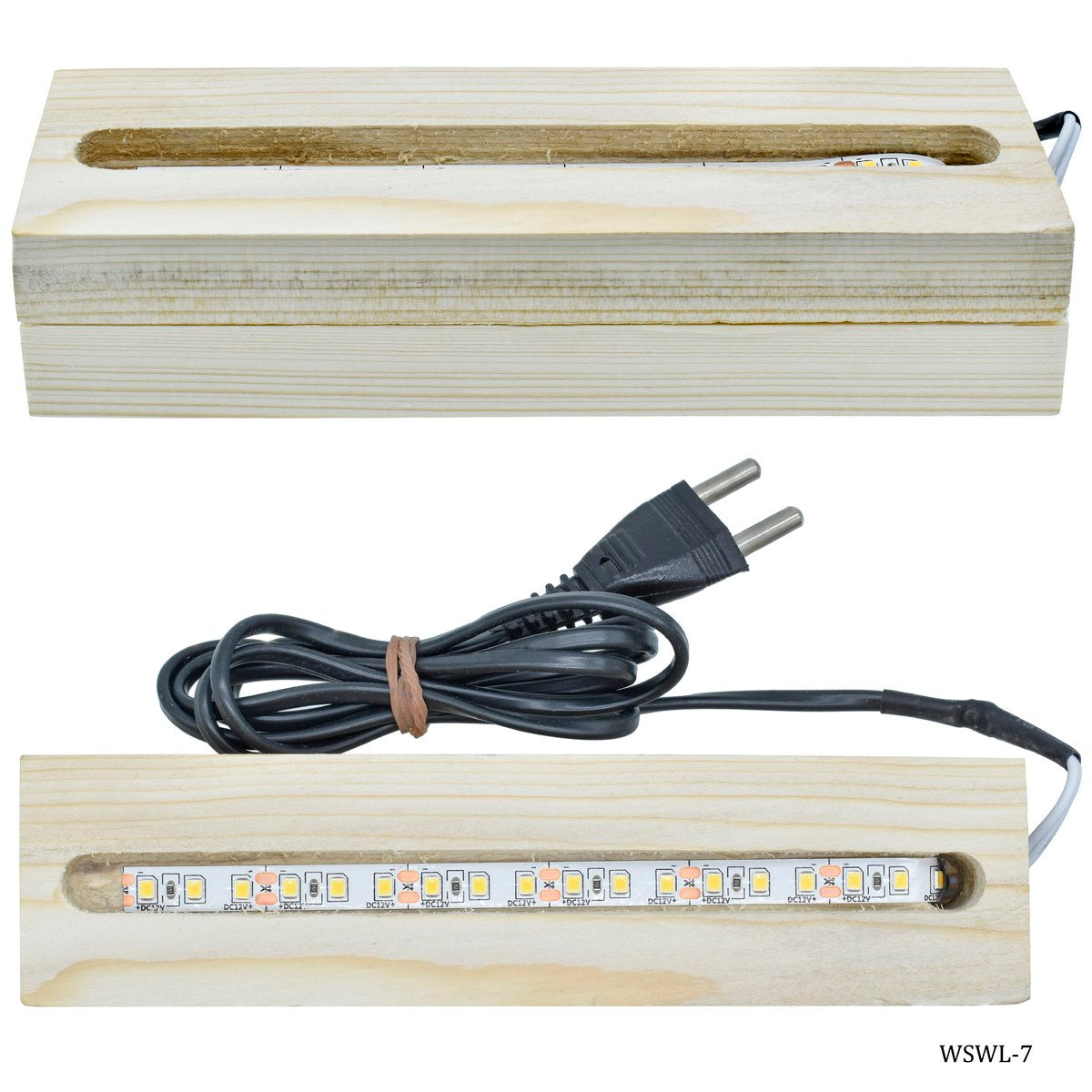 Wooden Stand With Led Light 7 Inch WSWL-7