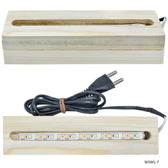 Wooden Stand With Led Light 7 Inch WSWL-7