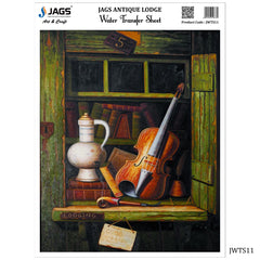 Jags Water Transfer Sheet Antique Lodge JWTS11