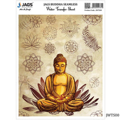 Jags Water Transfer Sheet Buddha Seamless JWTS00