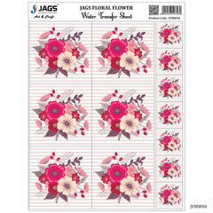 JAGS Water Transfer Sheet Floral Flower JVMW04
