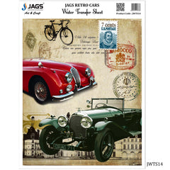 Jags Water Transfer Sheet Retro Cars JWTS14
