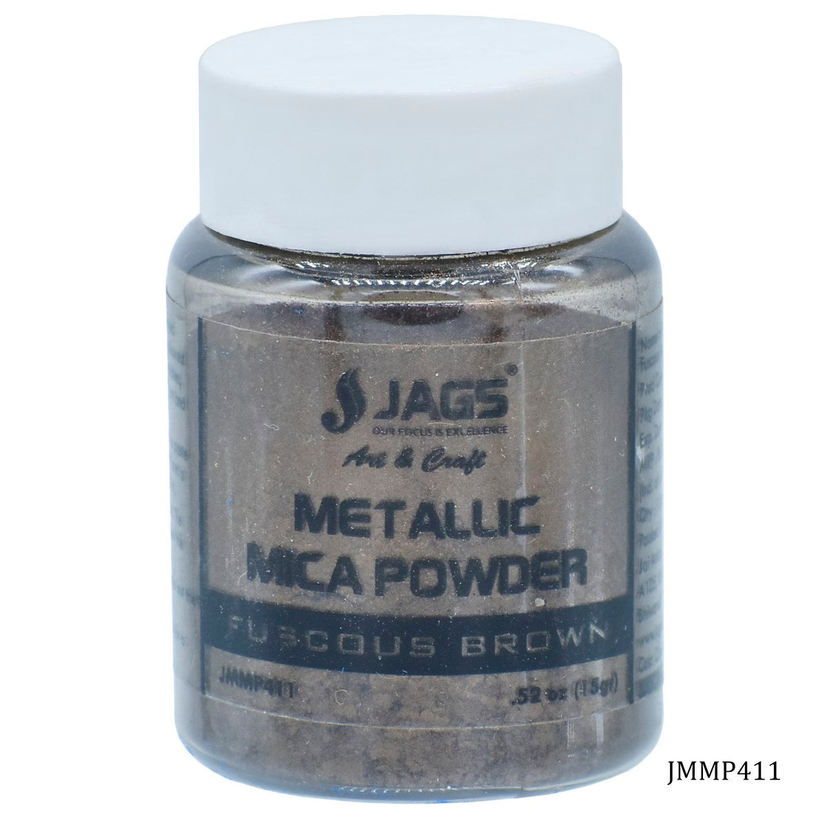 Jags Metallic Mica Powder 15Gms Fuscous Brown 411 JMMP411