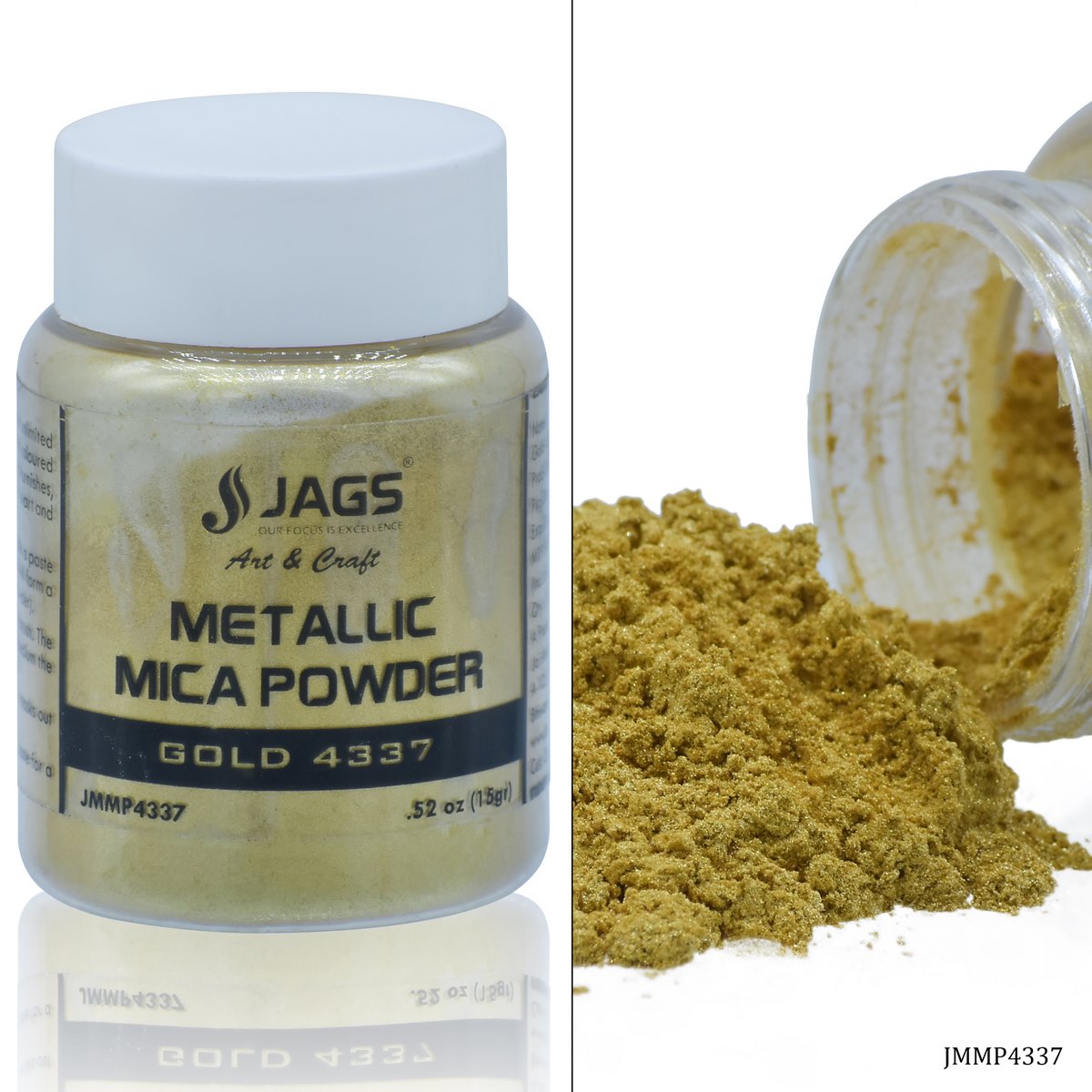 Jags Metallic Mica Powder 15Gms Gold 4337 JMMP4337