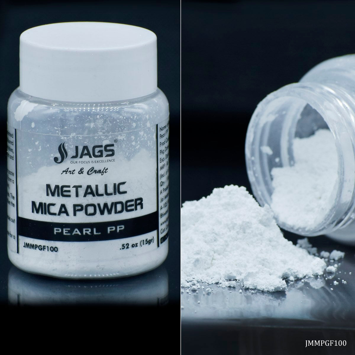 Jags Metallic Mica Powder 15Gms Pearl PP GF100 JMMPGF100