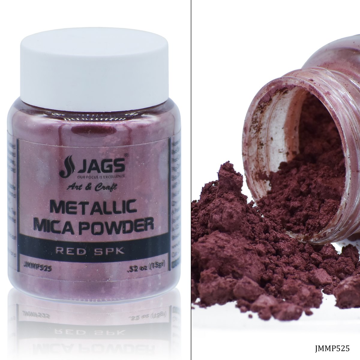 Jags Metallic Mica Powder 15Gms Red Spk JMMP525