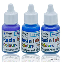 Jags Resin Ink Colours Transpent Effect Set Of 3Ps TDCPART-1