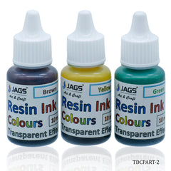 Jags Resin Ink Colours Transpent Effect Set Of 3Ps TDCPART-2