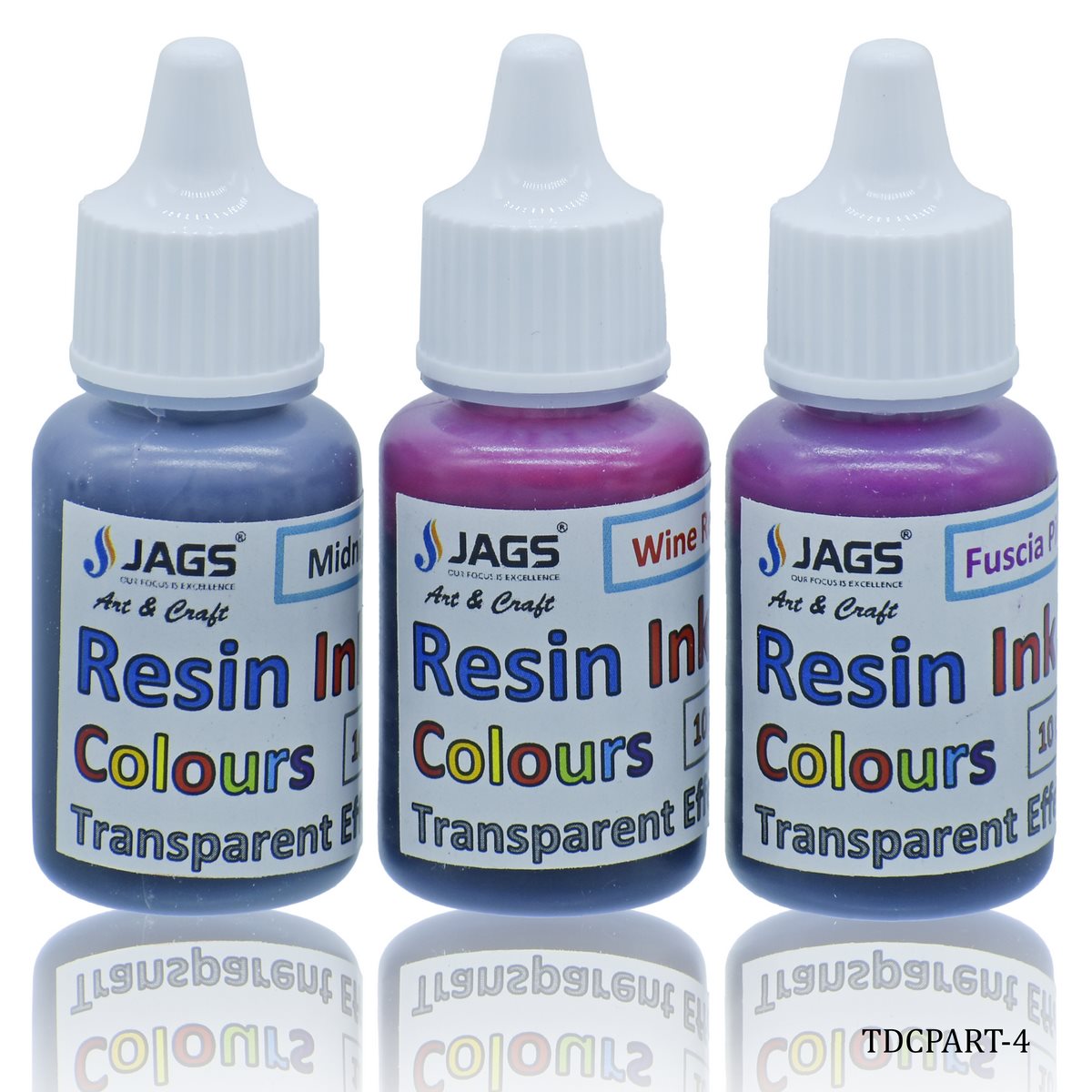 Jags Resin Ink Colours Transpent Effect Set Of 3Ps TDCPART-4